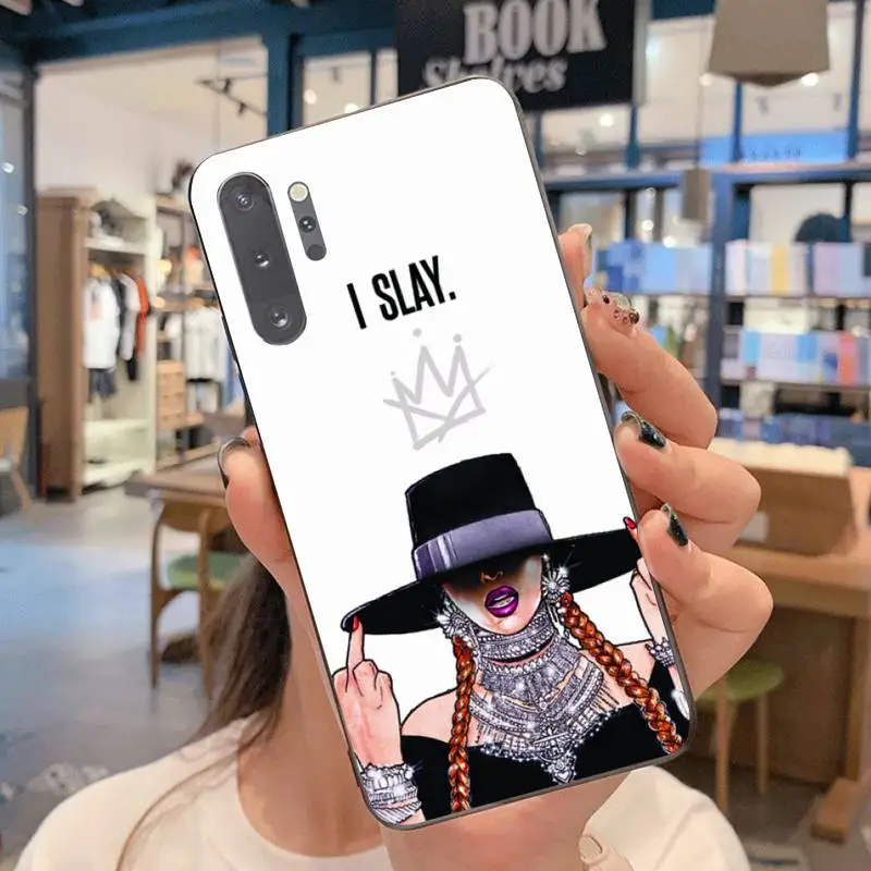 Чехол Beyonce I slay для телефона Samsung Note 7 8 9 10 Lite Plus Galaxy J7 J8 J6 2018 Prime | Мобильные телефоны и