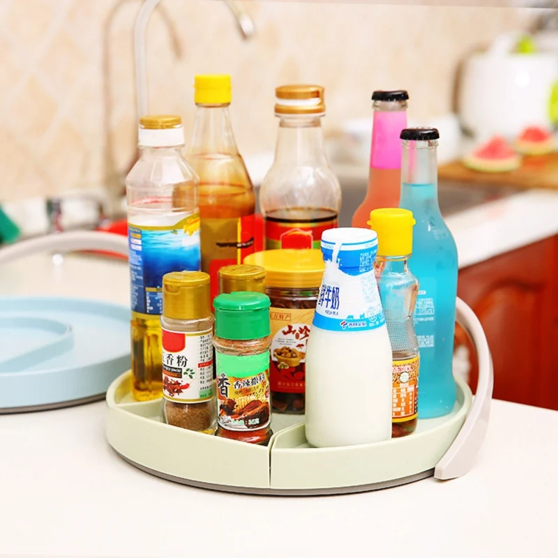 

ABS Spice Jar Bottle With Handle And Spoon Kitchen Storage Case Organizer Storage Box