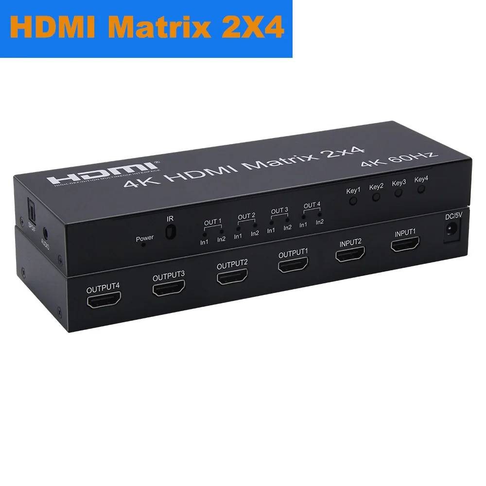 HDMI Matrix 4K 2K 3D 1080P 2.0 4X4 Switch Splitter Converter 6X2 4X2 | Электроника