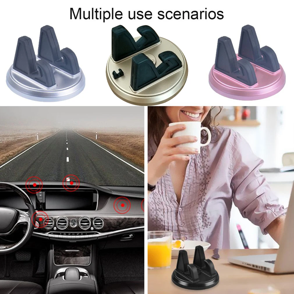 

Автомобильный держатель для телефона, 360 градусов, мягкий силиконовый Противоскользящий коврик, подставки для крепления телефона, кронштей...
