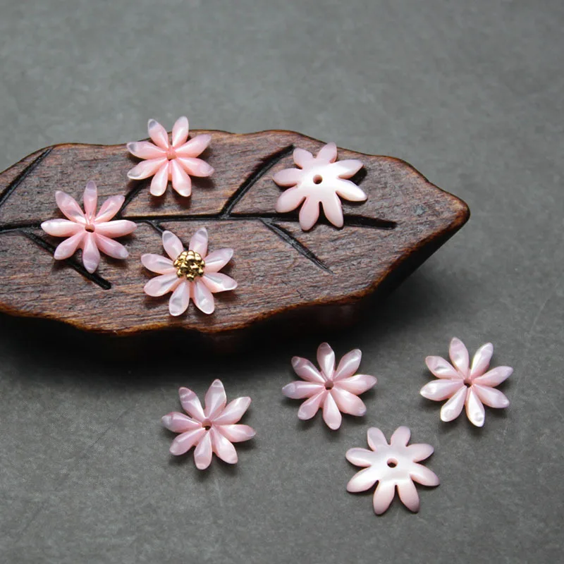 5 шт./пакет бусины из натуральной ракушки белые бабочки снежинки изготовление