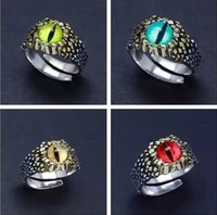 vintage creative adjustable unique evil eye rings for men women personality punk open ring party jewelry gifts unisex
