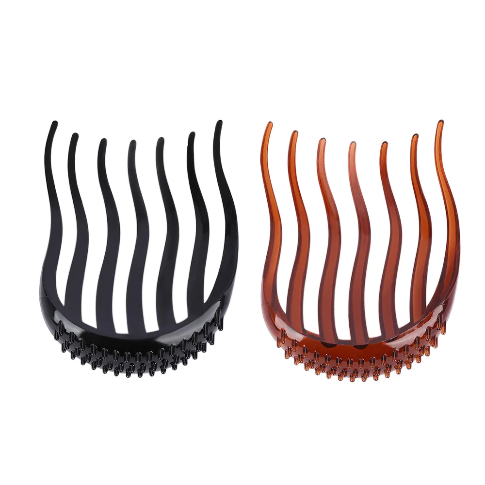 Популярные вставки для объема волос зажим буффантный хвостик гребень заколки