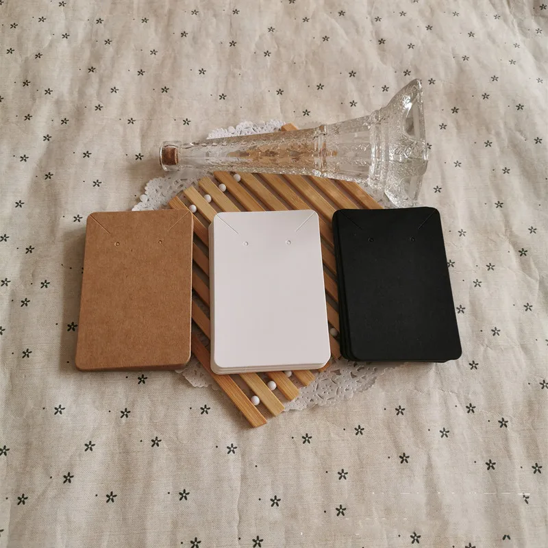 100 шт./лот серьги и ожерелья визитные карточки картонная упаковка для сережек