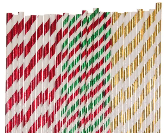 500 шт полосатые бумажные соломинки карамельного цвета фламинго девичник