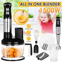 1500w multi immersion hand stick blender electric egg whisk mixer vegetable meat grinder food processor 800ml smoothie cup