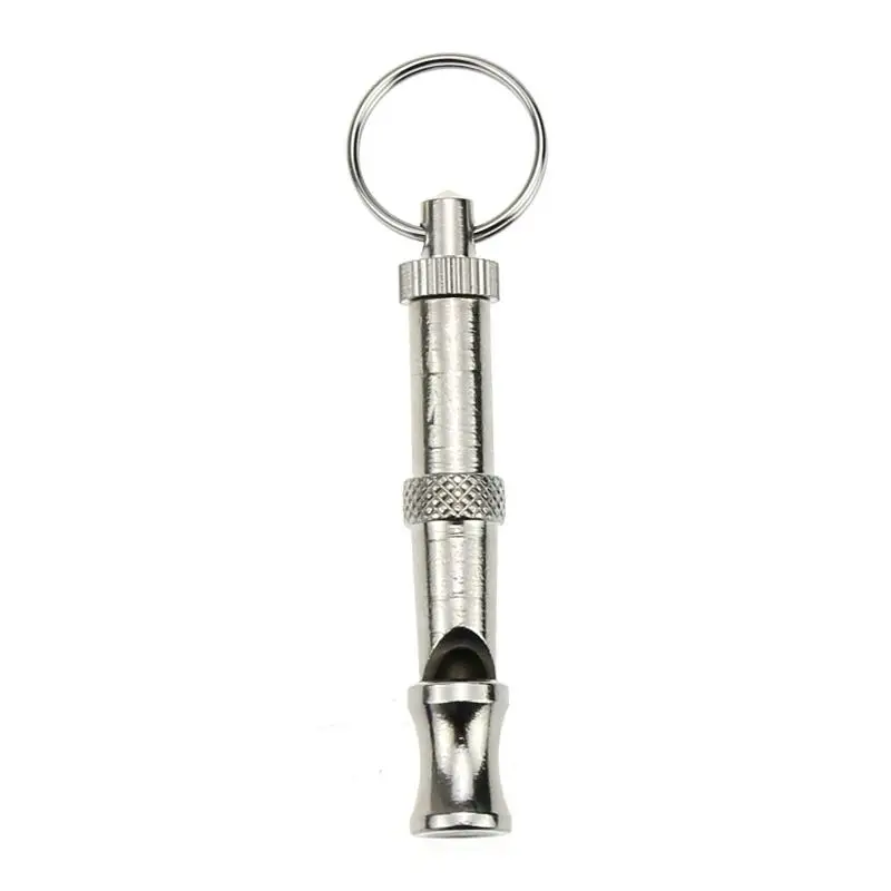 

1pcs Pet Dog Toy Adjustable Whistle Sound With Keychain Mental Training Whistle Portable Dog Whistle Pet Supplies