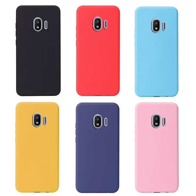 Чехол для Samsung Galaxy J2 2018 мягкий силиконовый чехол накладка оболочка Capa Pro Матовые