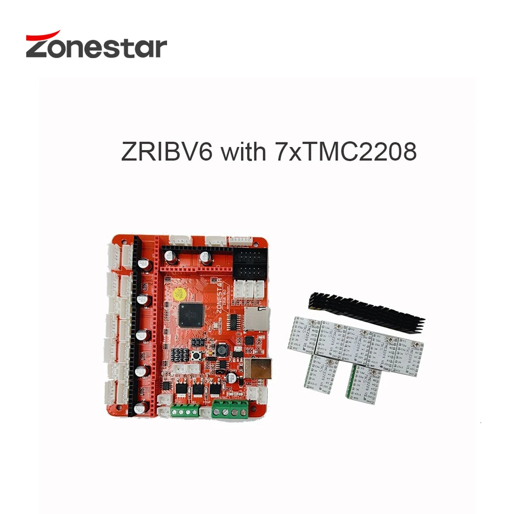ZONESTAR, Новейшая Плата управления 3d-принтером, материнская плата ZRIBV6, контрольный Лер, совместимый с Ramps V1.4 ATMEGA2560, четыре экструдера