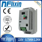 VFD Mini 1.5kw 2.2kw 220V 1-фазный вход VFD 3 фазы Инвертор Выходной частоты для водяного насоса
