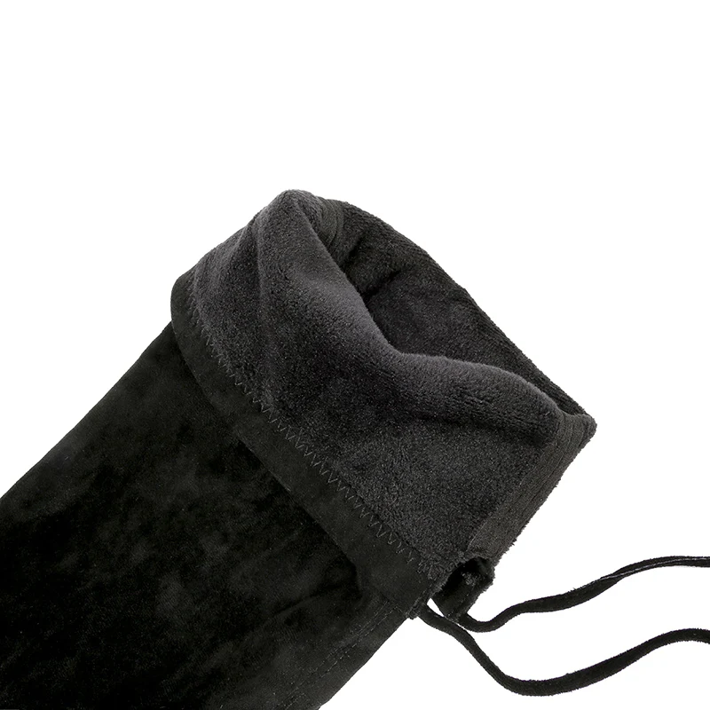 2019 Для женщин модные сапоги выше колена зимние женские высокие замшевые плюшевые