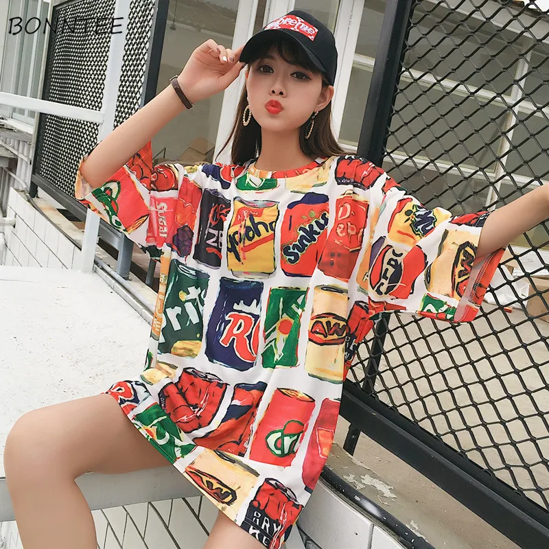 Футболка женская с коротким рукавом летняя большого размера|Футболки| |