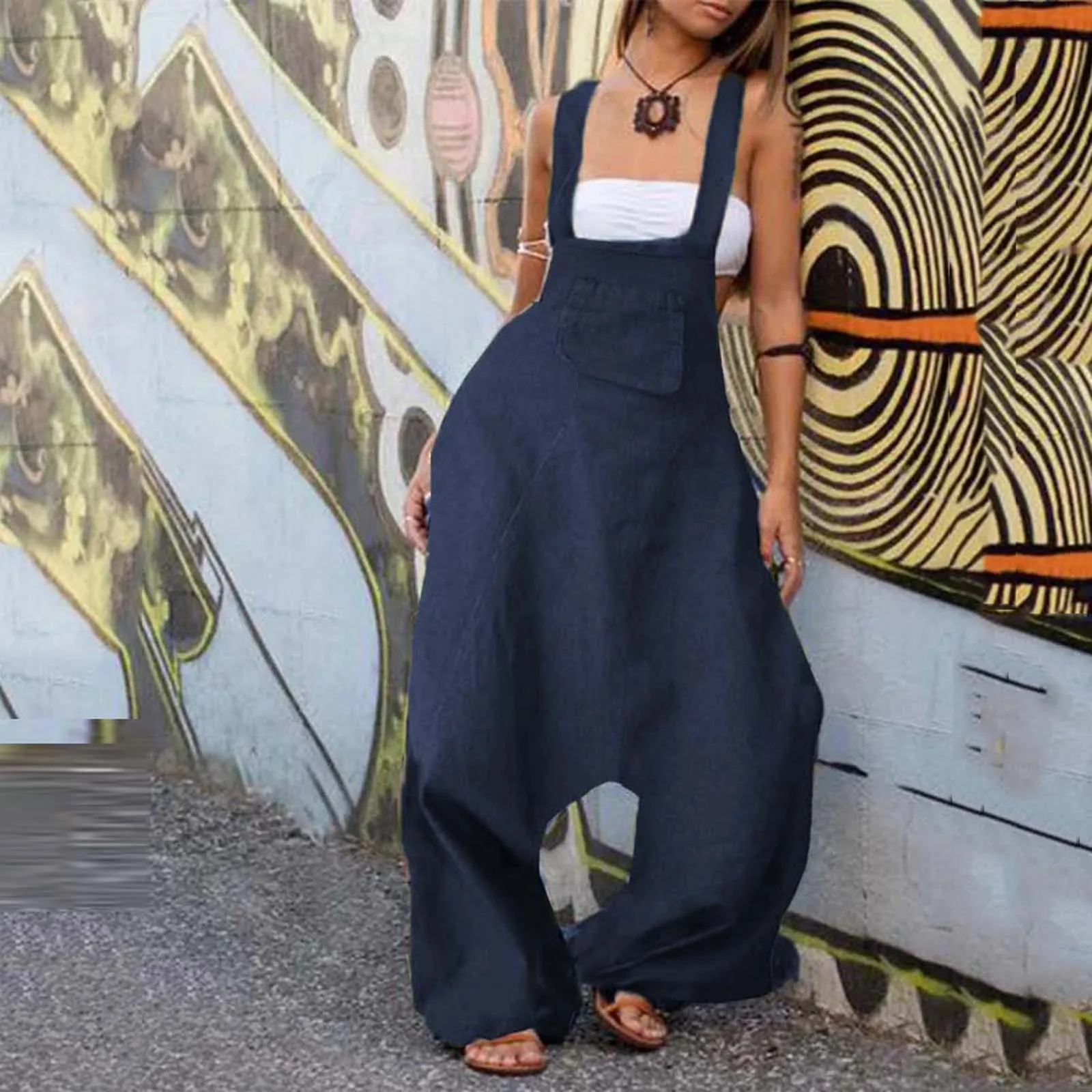 

Shirt Women Mujer Jumpsuits Solid Romper Long Playsuit Button Loose Overalls Sexy Pocket Streetwear Jumpsuit Outfits Overalls D4