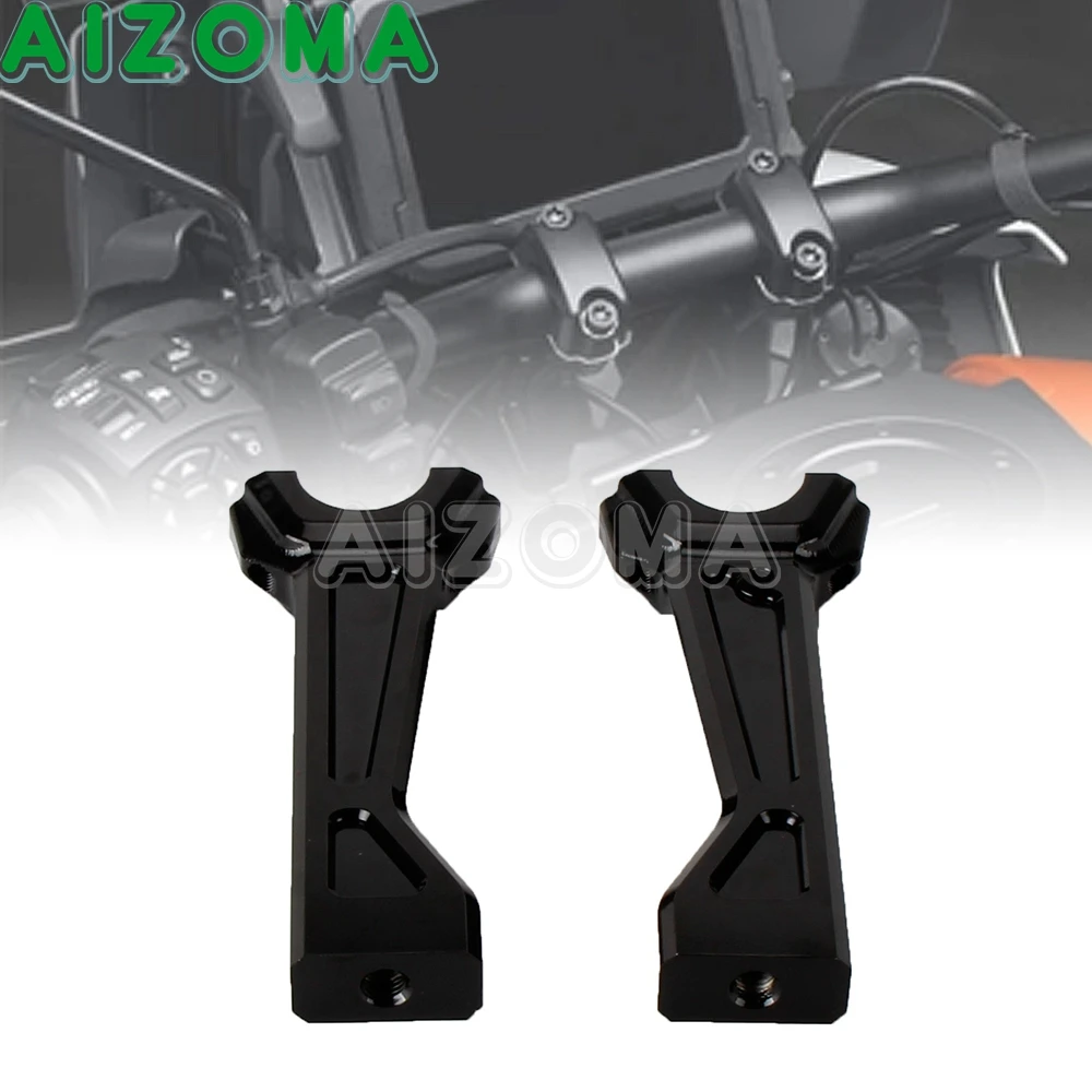 

Black Handlebar Riser Mounting Risers Motorcycle CNC Aluminum for Harley Pan America 1250 S PA1250 Pan America1250 S 2021 2020