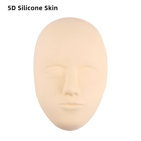 5D голова для лица, тату-практики, Перманентный макияж, микроблейдинг, брови, губ, тренировка, силиконовые наборы искусственной кожи для начинающих, Кукольное лицо