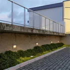 Светодиодный светильник для лестницы, 3 Вт, 4 Вт, подсветка для ступеней, черный, белый, серый светодиодный Встроенный угловой светильник, AC85V-265V, для помещений, напольная лампа