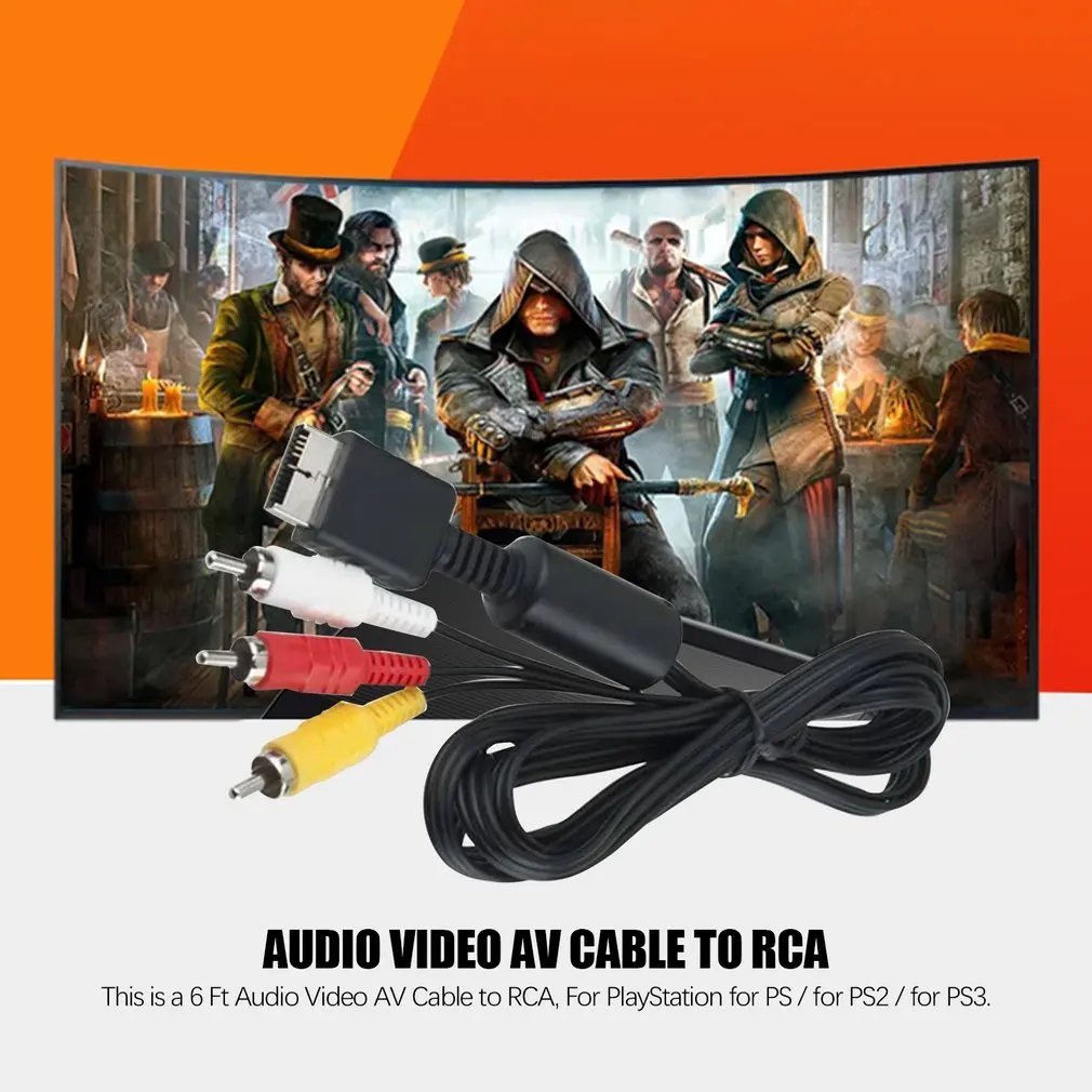 Многокомпонентный AV-кабель для игр аудио видео RCA SONY PS2 PS3 PlayStation кабельная консоль