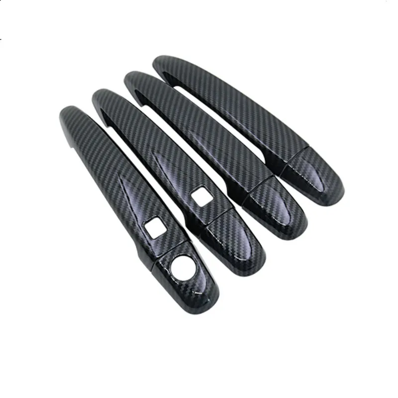 Carbon Fiber Chrome Door Handle Cover for Toyota Premio Allion T260 2008~2019 Car Styling Accessories Stickers