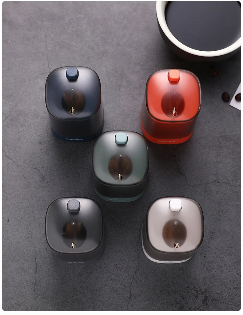 

Automatic Toothpick Holder BOX Container Wheat Straw Household Table Toothpick Storage Box Toothpick Dispenser