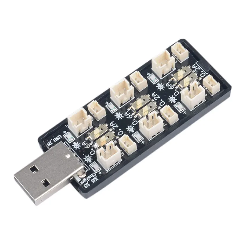 1S 3 7 в LiPO 8 LiHV USB зарядное устройство с несколькими портами 6x ph1.25 + ph2.0 для