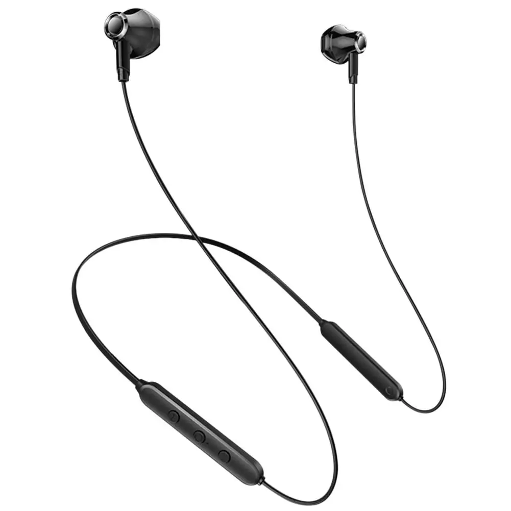 Беспроводная bluetooth гарнитура, Спортивная Bluetooth 5,0 гарнитура, наушники-вкладыши, умные наушники с креплением на шею, водонепроницаемые мини умные наушники