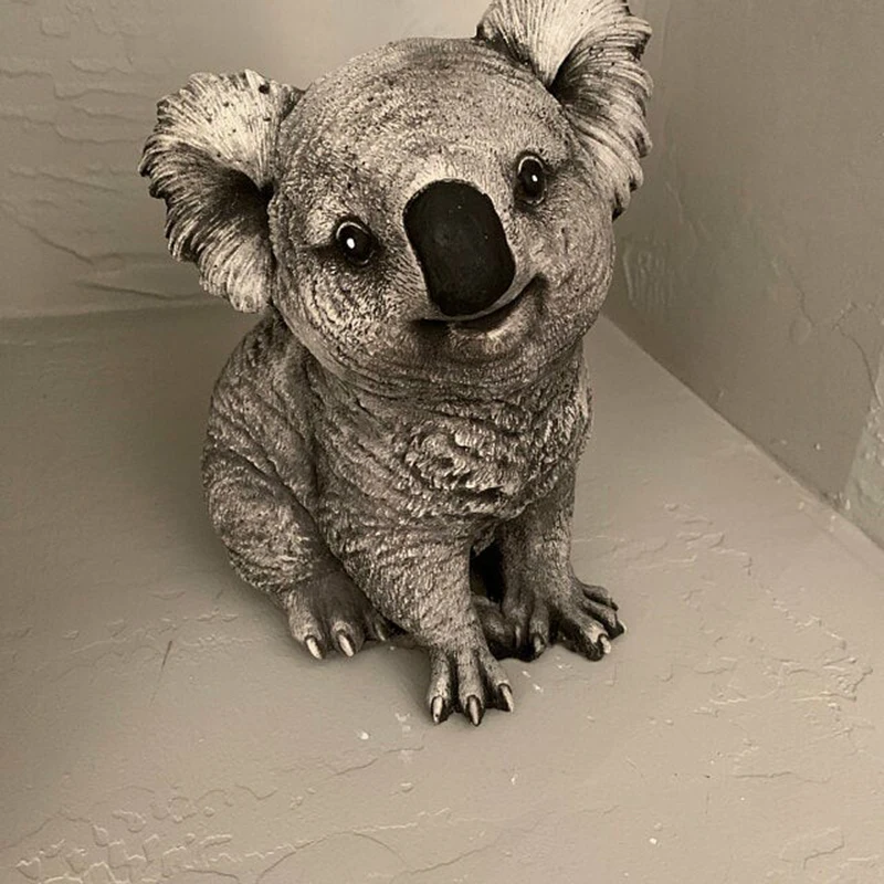 

Cute Koala Statue Garden Yard Ornament Resin Sculpture Weather Resistant Ornament FBS889