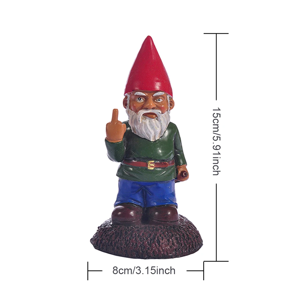 

Garden Gnome Statue Lawn Funny Dwarf Sculpture Elf Resin Figurine Ornament Decoration For Desk Outdoor Garden Sculpture Decor