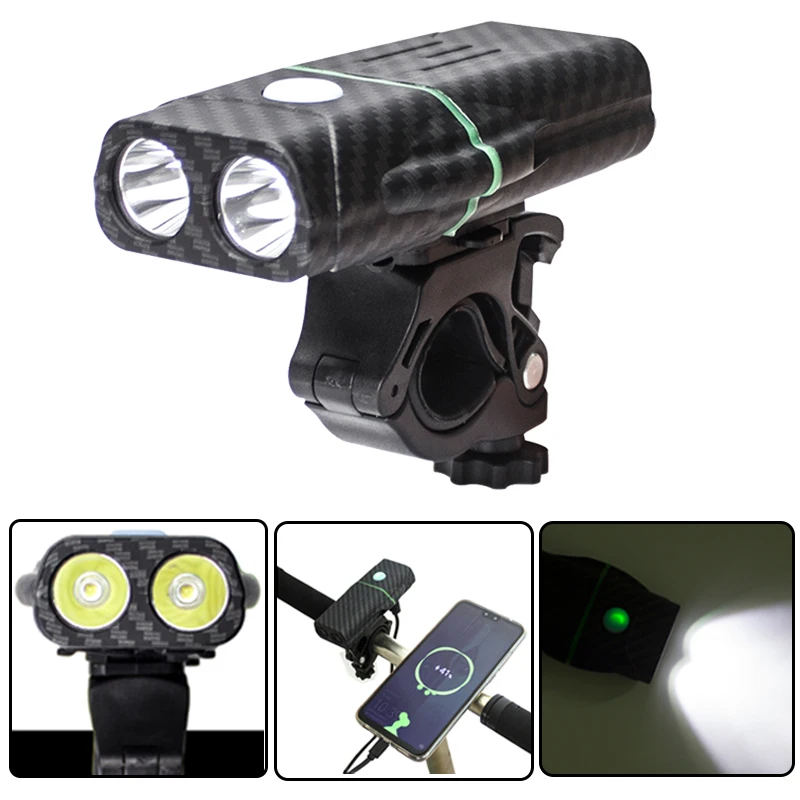 5 режимов 2 * XML передняя фара для велосипеда Светильник Велоспорт велосипед