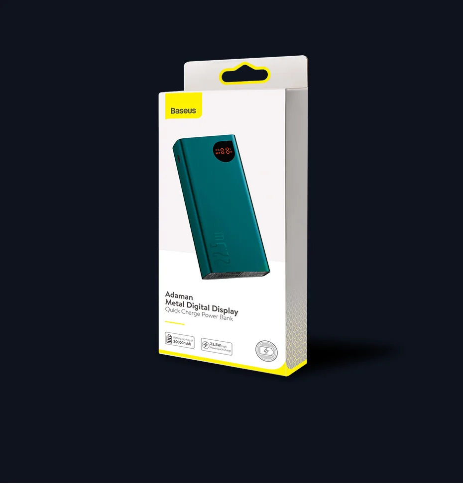 Baseus, 20000 мА/ч, внешний аккумулятор, быстрая зарядка, 4,0, 3,0, USB C, PD, быстрая зарядка, внешний аккумулятор для iPhone 11, портативное зарядное устройство