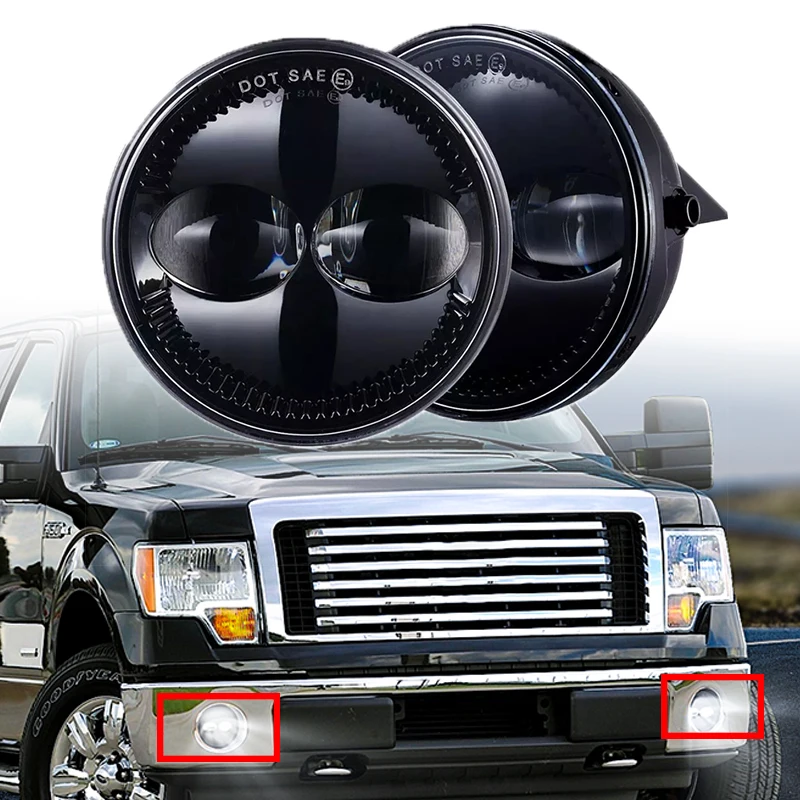 20W Round Led Fog Lamp Cars Light For Ford Expedition 2007 -2015/Ranger 2008-2011 Car Accessories Bumper Driving Fog Lamps