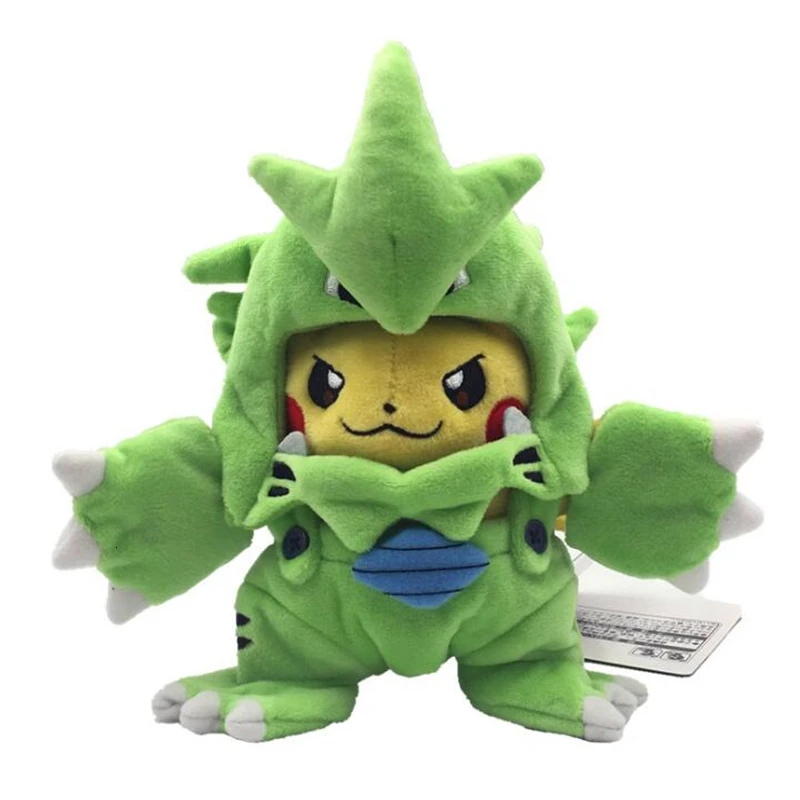 7 видов стилей Аниме Пикачу Косплей Hydreigon Tyranitar Charizard Snorlax Peluche Плюшевые игрушки Рождественский подарок для детей
