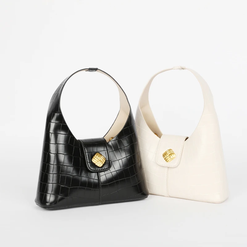 

Two Piece Package Women Handbag Purse Fashion Lady's Totes Shoulder Bag PU Leather Armpit Bags for Girl
