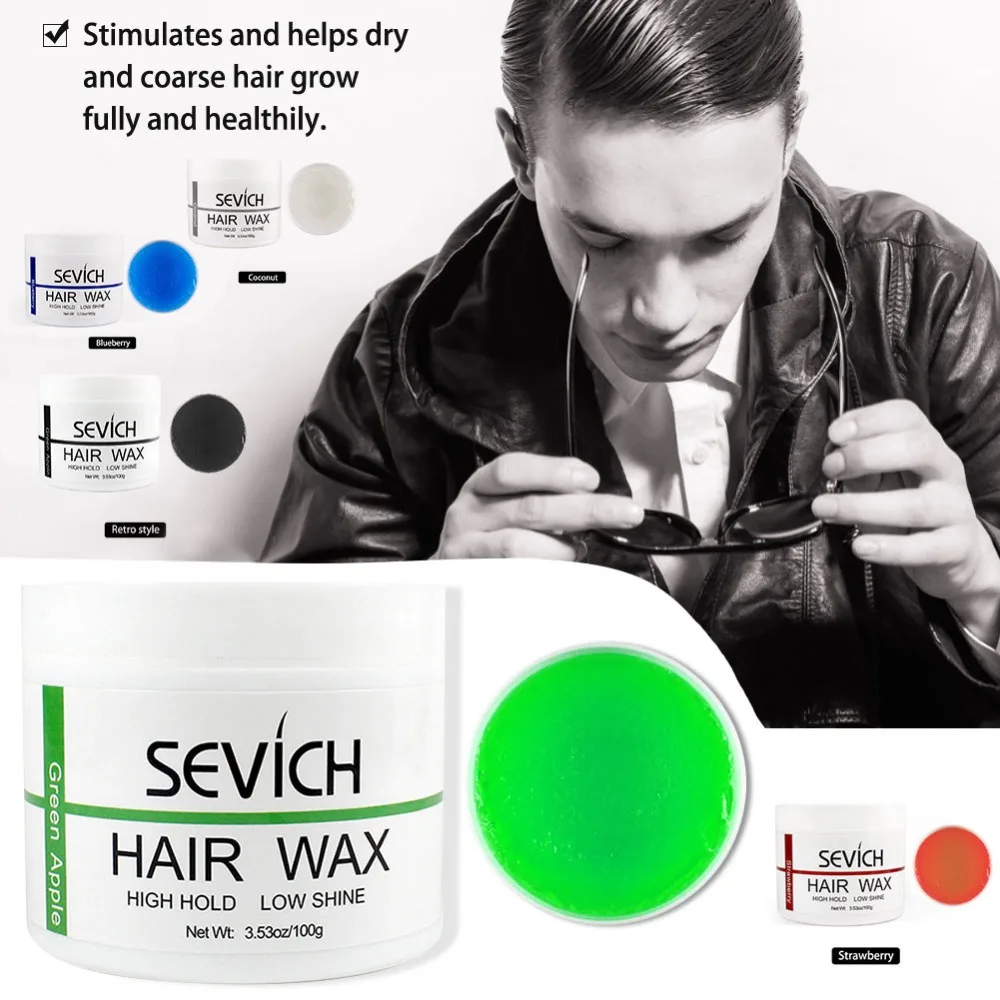Hair Wax Natural Hairdressing Wax Styling Cream Hair Tools For Men 100g Hair Styling Clay Hair Pomade Slicked Keep Hair Men Oil