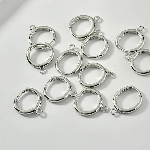 Медное покрытие 18K Золото Цвет поддерживает цвет уха кольцо серьги круглые