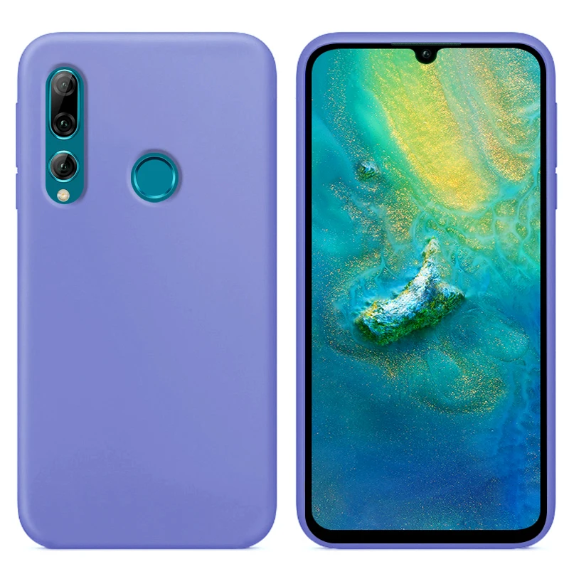 Роскошный жидкий силиконовый чехол для huawei P Smart 2019 POT-LX1 L21 LX3 мягкий сотового