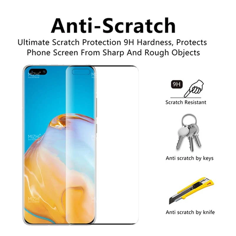 Защитное стекло 2 в 1 для huawei p40 pro lite Защитная пленка экрана камеры huwei p 40 plus light 40pro +