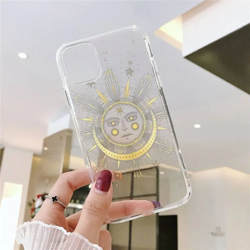 

Tarot totem constellation love Phone Case Transparent for iPhone 6 7 8 11 12 s mini pro X XS XR MAX Plus SE cover funda