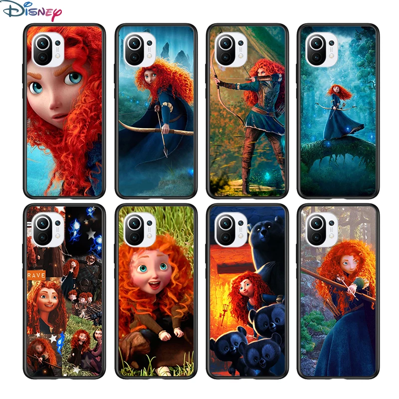 

Merida Brave for Xiaomi Mi 11 10T Note 10 Ultra 5G 9 9T SE 8 A3 A2 A1 6X Pro Play F1 Lite 5G Black Phone Case