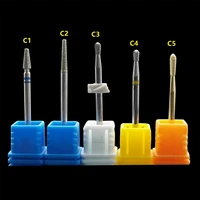5 type tungsten carbide milling cutter dianmod burrs nail drill bits machine cutter nail file manicure for nail care nail art