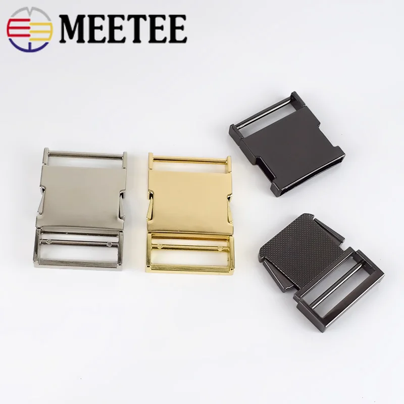 Meetee 4 шт. металлическая Боковая Пряжка Рюкзак Паракорд Браслет собачий воротник