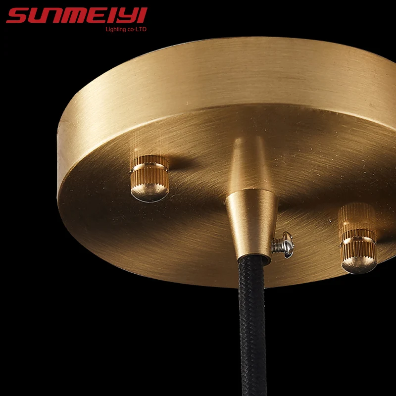 

Led Pendant Lights Crystal Ball Copper Industrial Lamp Nordic Hanging Lamp For Bedroom Dining room Loft luminaire suspension