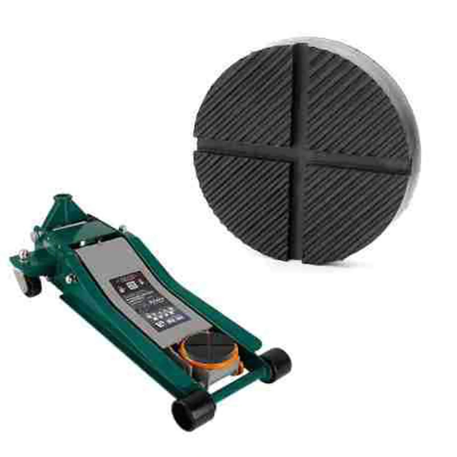 

Rubber Floor Jack Pad with Strong Bearing Capacity Jack Cushion Adapter Pinch Weld Side Frame Rail Protector Puck for Repairing