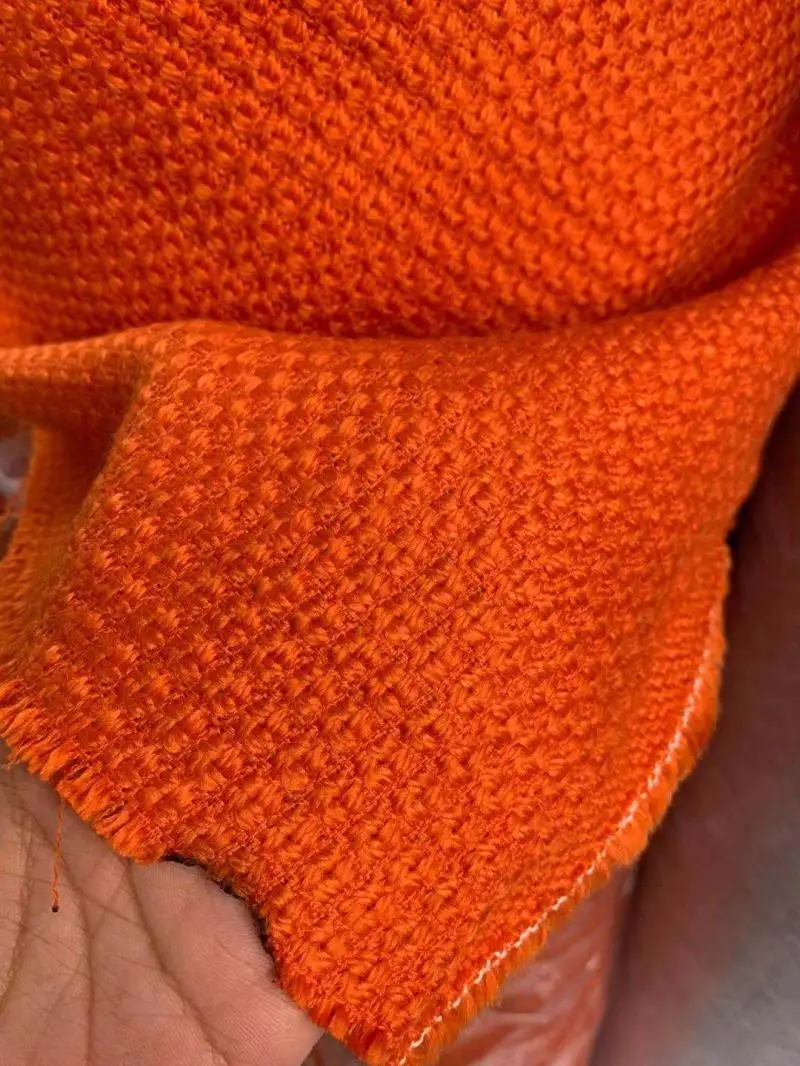 Бесплатная доставка оранжевый окрашенный ананас зернистая шерстяная ткань