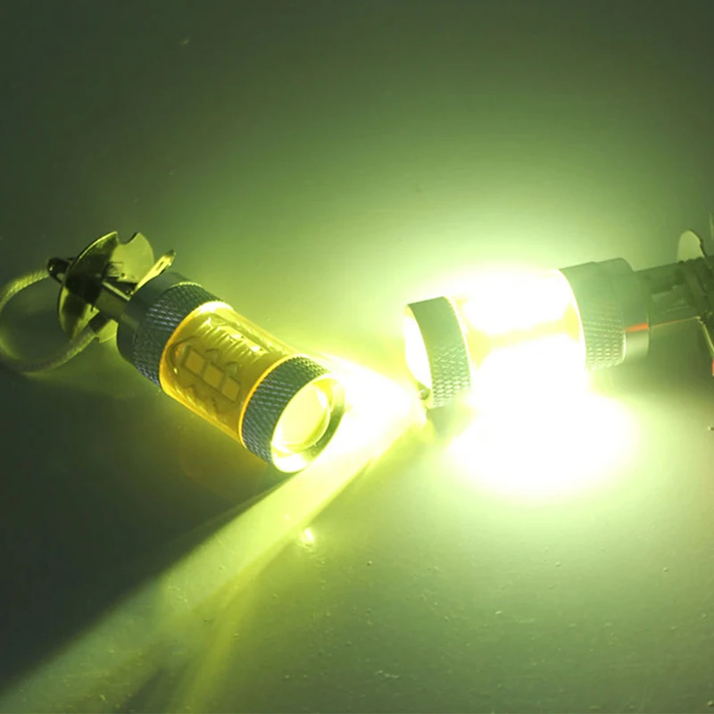 2 предмета в комплекте 12 24V H3 80W 16 SMD СВЕТОДИОДНЫЙ противотуманные фары Дневные