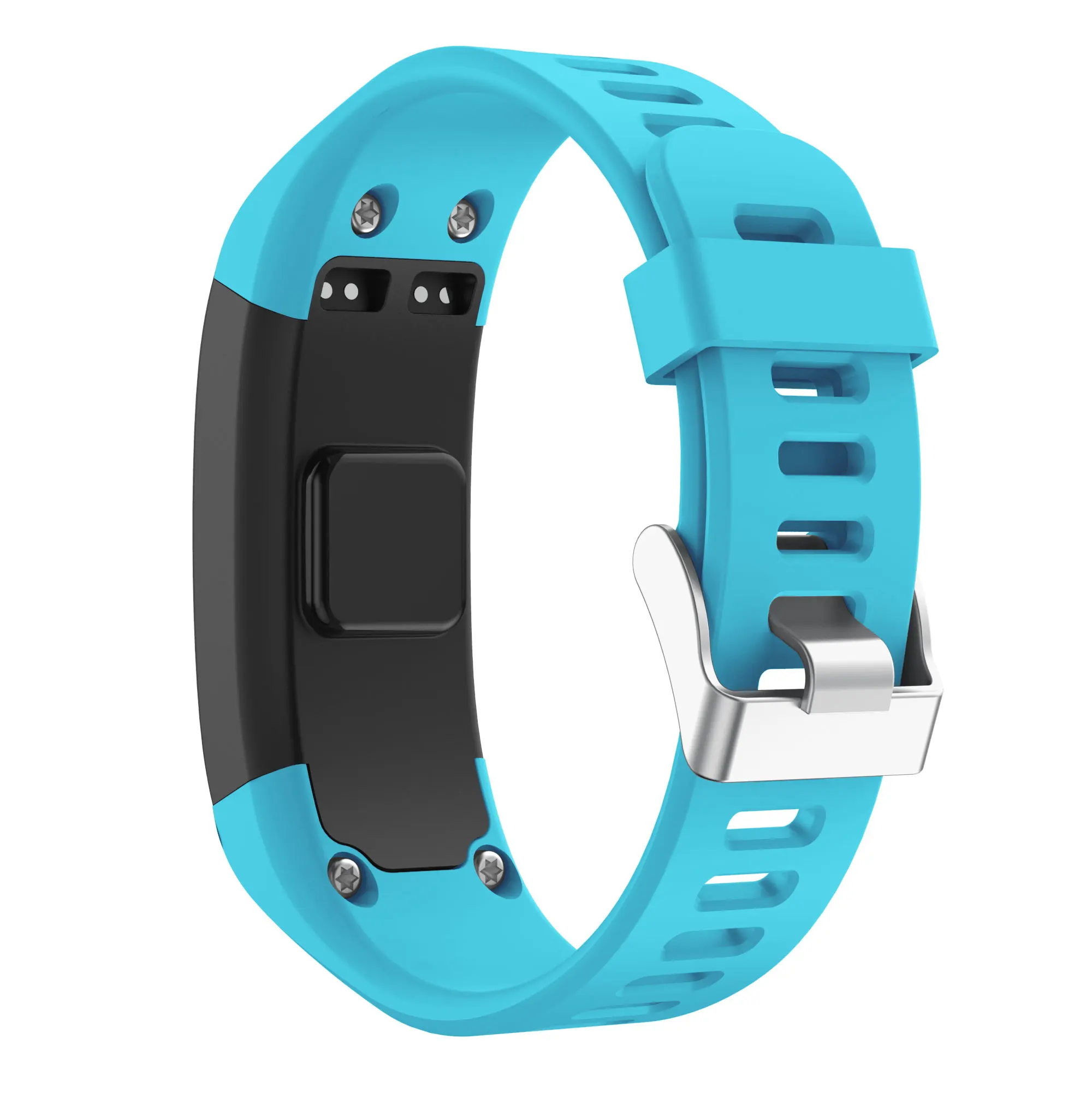 Blue YAYUU совместимый ремешок для Garmin Vivosmart HR+ с металлической пряжкой ремешок для часов водонепроницаемый стойкий ремешок - Цвет: Blue