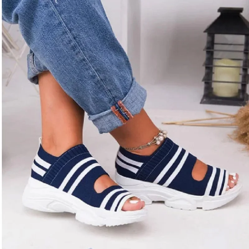 

Summer ladies sandals open toe platform shoes lightweight and comfortable sports shoes sandals large size