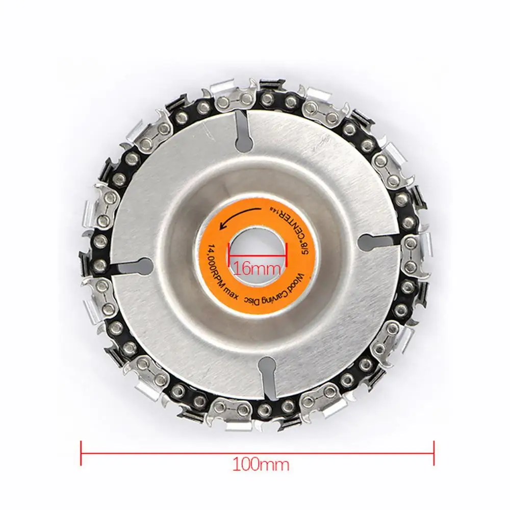 4 дюйма 22 зубца Карбид тонкая цепная пила шлифовальный диск резьба виза для