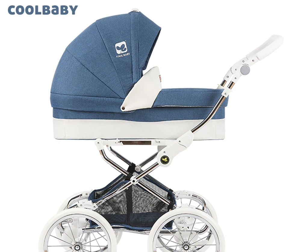 CoolBaby/Детская Коляска 2 в 1; коляска для лежа или увлажнения; складной светильник; Двусторонняя детская коляска; четыре сезона;