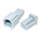 1 компл., 8-контактный разъем 0,6 серии 6098-6452, автомобильный проводной кабель, пластиковый корпус, штекер, гнездо, стыковочный негерметичный адаптер