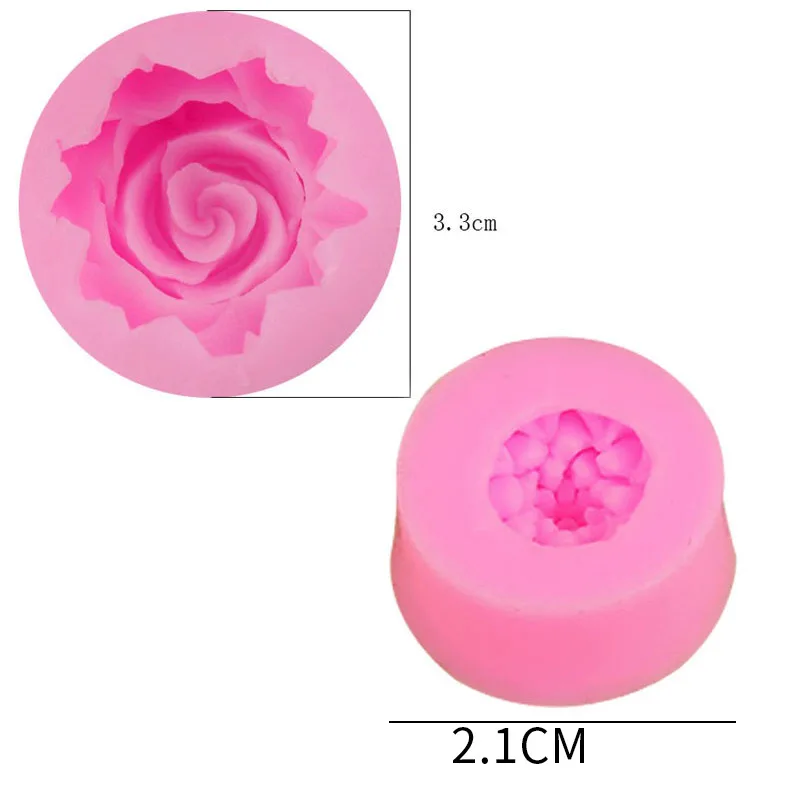 

Bloom Rose Silicone Cake Mold 3D Flower Fondant Mold Cupcake Jelly Candy Chocolate Cupcake Decoration DIY Handmade Baking Tool